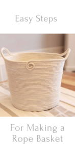 making a rope basket, diy, farmhouse, clothesline basket, handmade