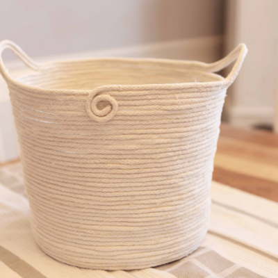 Easy steps for making a Rope basket