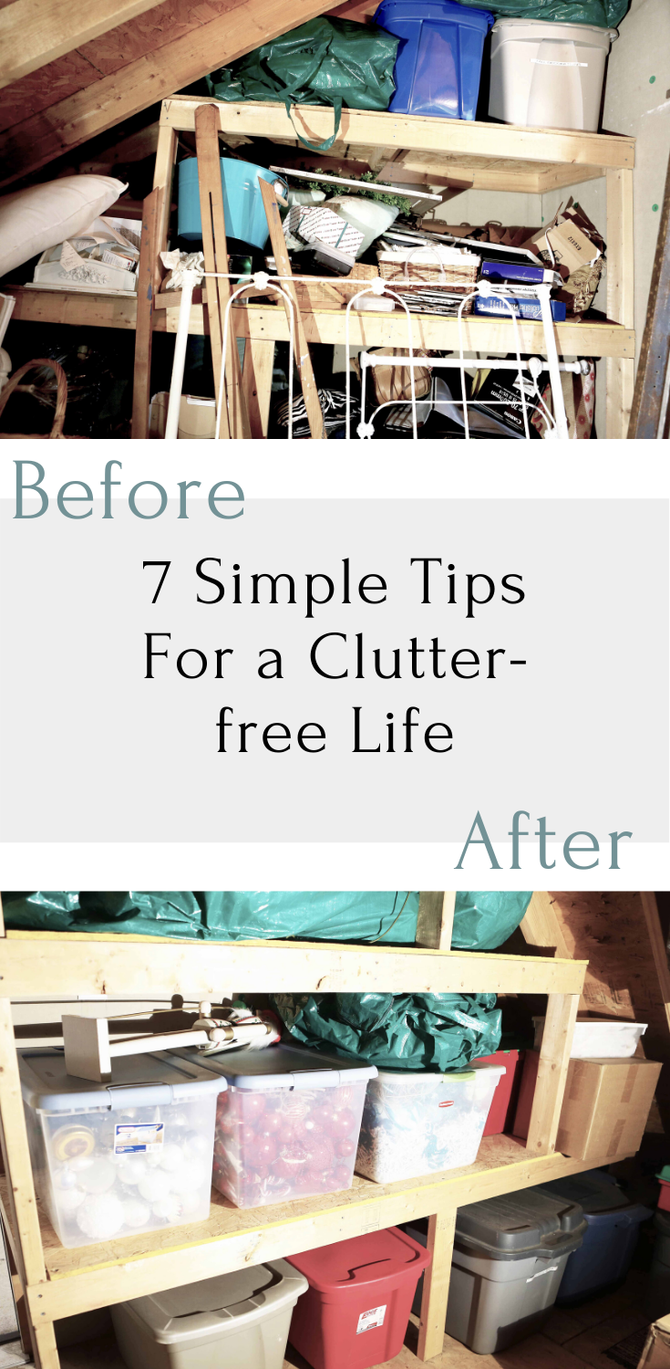 tipsforclutter-freelife, organize, atticstorage